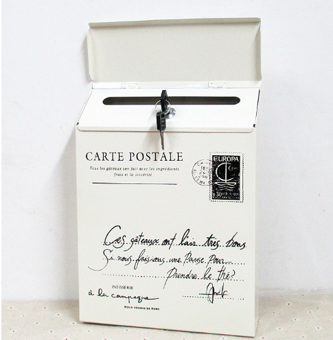 Letterbox Outdoor American Mail Box Hanging Wall Big sheet Tin Letter Box With Lock Creative Type Waterproof Newspaper Box Complaint Box-Taobao