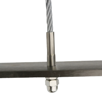 Suspended stair step guardrail elastic adjustable stainless steel wire rope partition decorative tensioner tightener