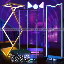 Voyant à barres Luminous Point Etape Four Dimensional KTV Stainless Steel Door Frame Dancing Bench Gogo Magic Color Dot Dance Bar Removable