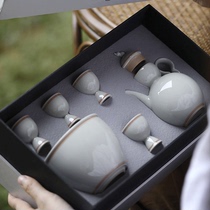 (Suning self-operated) Ceramic wine pot and wine set Meilu household Chinese high-end liquor cup 2858