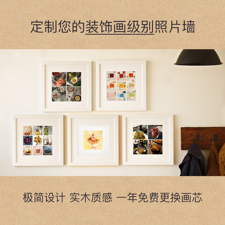 Pins hang up picture wall Living room Living room Bedroom Decorative Photo Frame Wall Creativity Brief Nordic Day Style Photo Wall Nine Palace