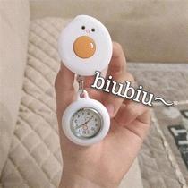 Cartoon retractable nurse watch hanging watch chest watch doctor pocket watch battery luminous waterproof pocket