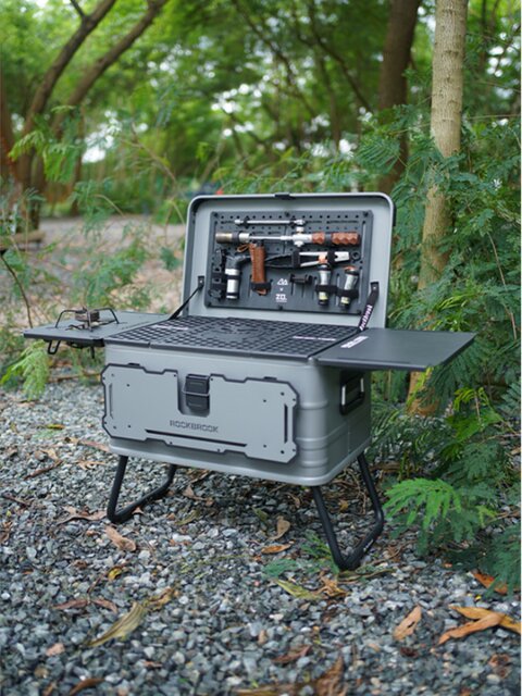 Lubuka 50Pro Anniversary Edition Outdoor Camping Aluminum-Magnesium Alloy Box Multifunctional Box with Tripod Car Storage Box