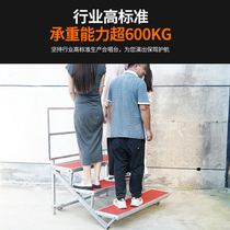 Three levels of chorus steps removable folding stage steps school music stools aluminum alloy photo booths