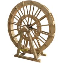 Anticorrosive wood carbonized wood water wheel outdoor foot-operated hand water wheel landscape Dutch water wheel water wheel water ornaments manufacturer