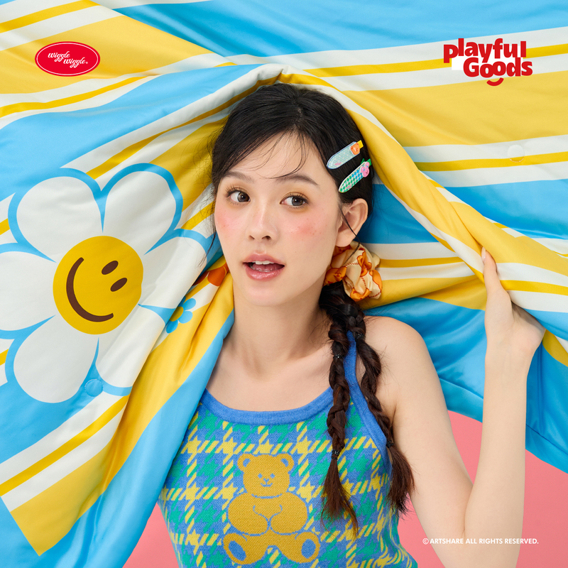 A Little Mischievous, the Wiggle Wiggle Collaboration Summer Quilt Is a Class a Maternal and Infant-Grade Product, Machine Washable, Skin-Friendly, and Cooling Air-Conditioning Quilt