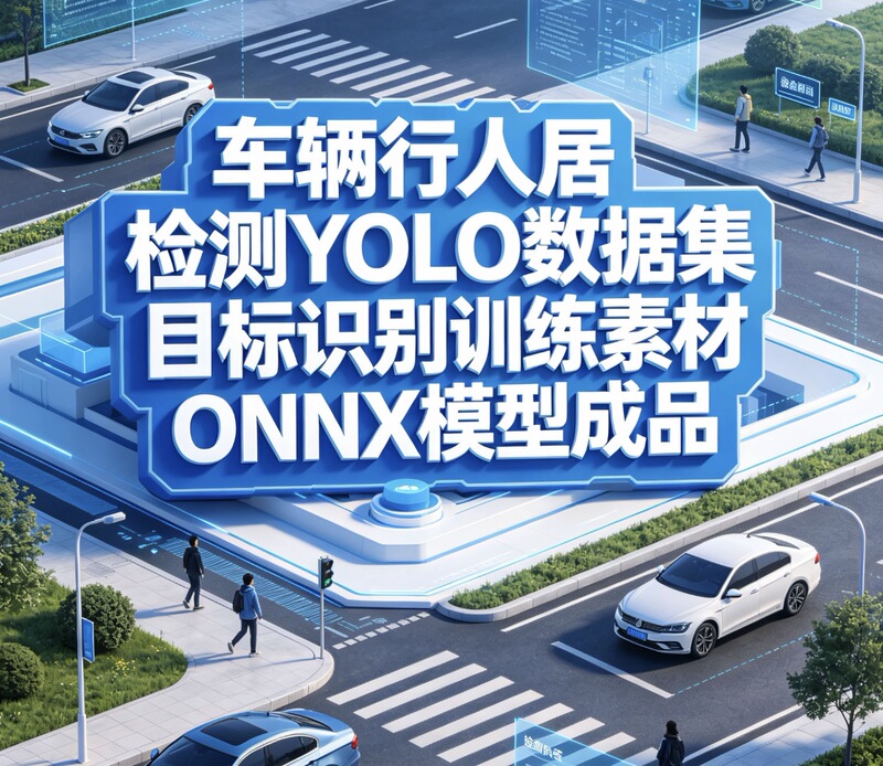 Vehicle and Pedestrian Detection Yolo Data Set, Target Recognition Training Material, Onnx Model Finished Product Vehicle and Pedestrian Detection Yolo Data Set, Target Recognition Training Material, Onnx Model Finished Product