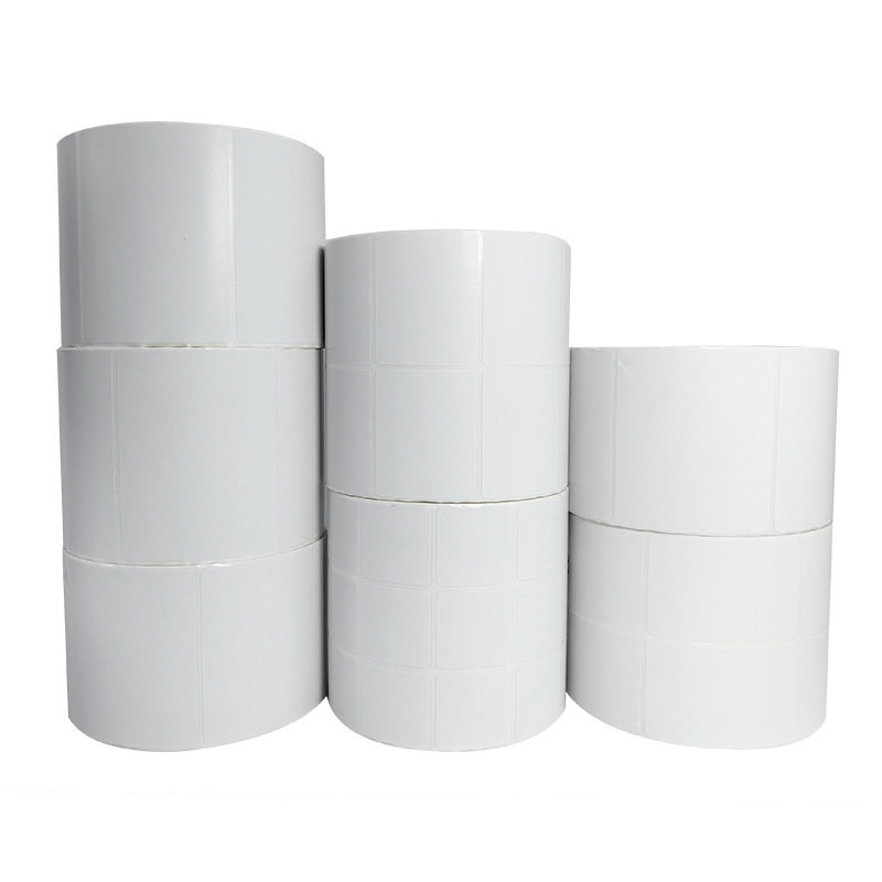 Removable Synthetic Thermal Adhesive Label Paper 100908070605040320 Copper Plate Printing Paper Sticker Printing Barcode Paper