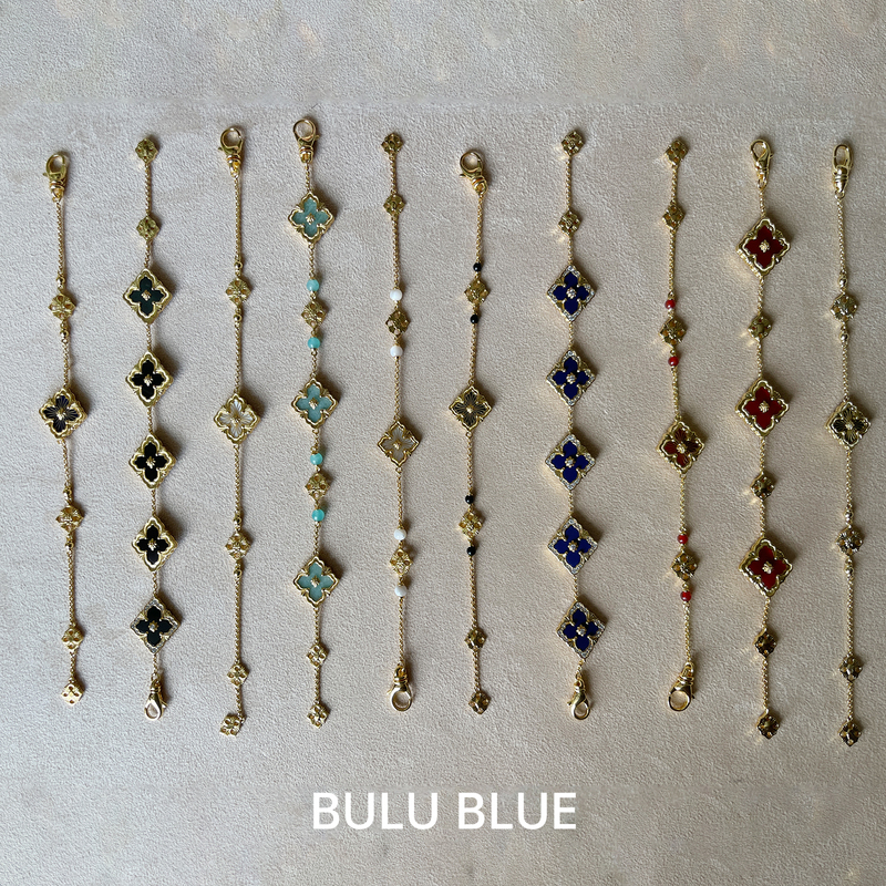 Yyboutique Bracelet Prismatic Bracelet Five-Flower Three-Flower Jewelry 18K