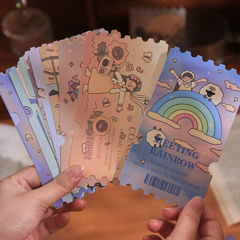 20 non-repeating Dreamland ticket postcards