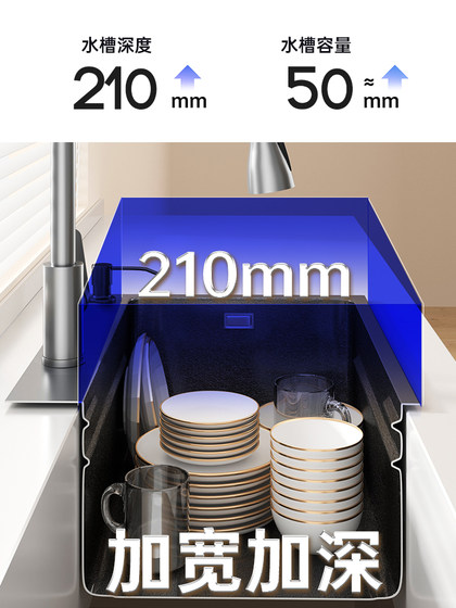 Jomow Sink Large Single Bowl Double Bowl Converted to Single Bowl Thickened Sus304 Stainless Steel Kitchen Sink Above Counter, Undermount, and under Counter