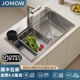 Jomow Large Single Sink Honeycomb Thickened Sus304 Stainless Steel Kitchen Sink Bowl Sink Above Counter, Undermount, and Undercounter Basin