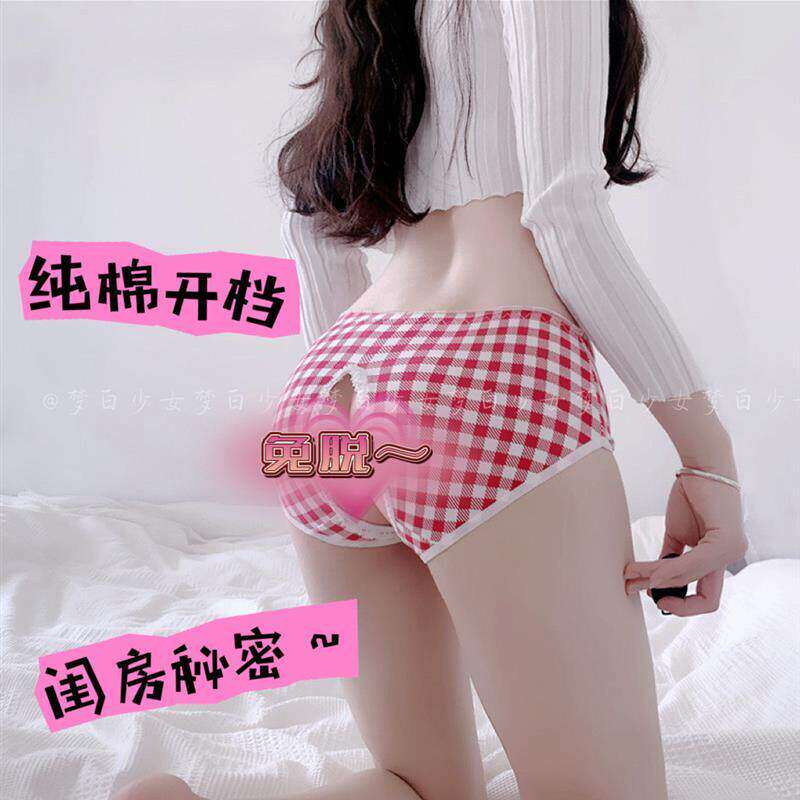 Japanese-Style Fully Transparent Lace Open-Crotch Panties for Women, Sexy and Alluring Low-Waist Briefs, Short Style, Plus Size, Unisex