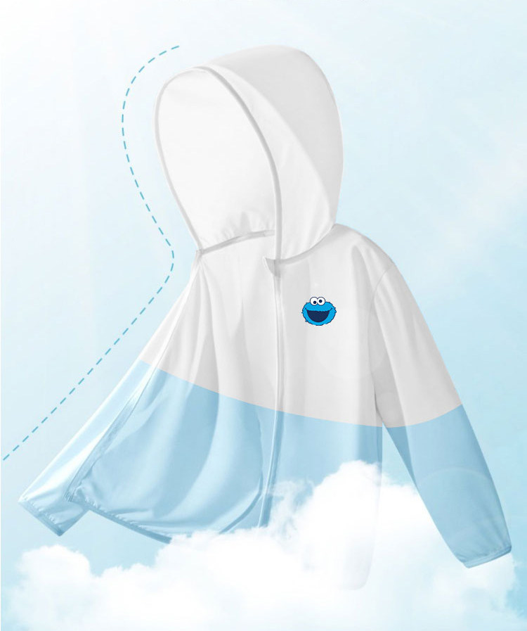 Sesame Street 芝麻街 23年夏款 儿童冰丝防晒外套 天猫优惠券折后￥34.9包邮（￥49.9-15）男、女童105~160码多色可选