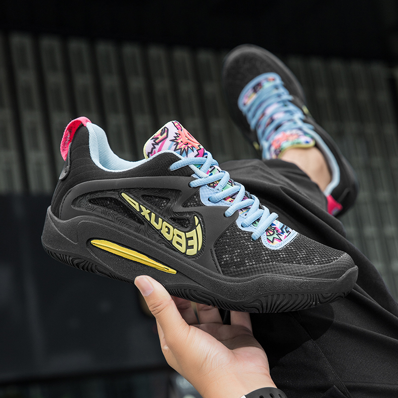 Kd15 Basketball Shoes for Men, Breathable, Wear-Resistant, Shock-Absorbing Sports Shoes, Women's Sneakers, Actual Competition Training Shoes, Friction Makes a Sound