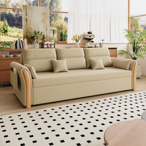 Suosian sofa bed foldable dual-purpose multi-functional pull-out integrated living room small apartment solid wood 2024 new model