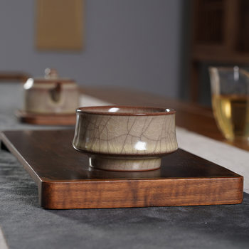 New Longquan Celadon High-End Iron Line Crack Pattern Master Cup, High-End Personal Use Men's Ceramic Kung Fu Tea Cup, Single Cup