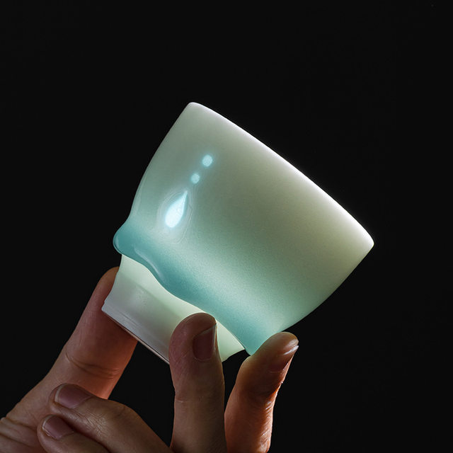 Dripping Grace Handmade Celadon Master Cup High-end Personal Kung Fu Tea Cup Small Single Cup Ceramic Tea Set