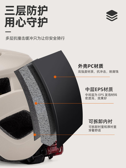 骑行头盔自行车头盔公路山地单车女男款安全气动专业运动帽子装备