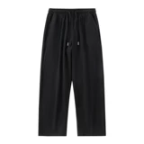 Мужские летние цветные тонкие шелковые штаны, свободный прямой крой