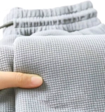 Мужские осенние утепленные штаны, свободный прямой крой