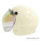 Taiwan ຕົ້ນສະບັບ retro bubble mirror half helmet ຫມວກກັນກະທົບ windshield windproof, sandproof ແລະ UV-proof ທັດສະນະສາມປຸ່ມ universal ຫມວກກັນກະທົບ