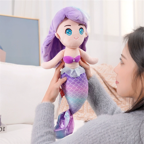 Милая тряпичная кукла для принцессы, детская успокаивающая плюшевая игрушка, подушка для сна, популярно в интернете, русалка