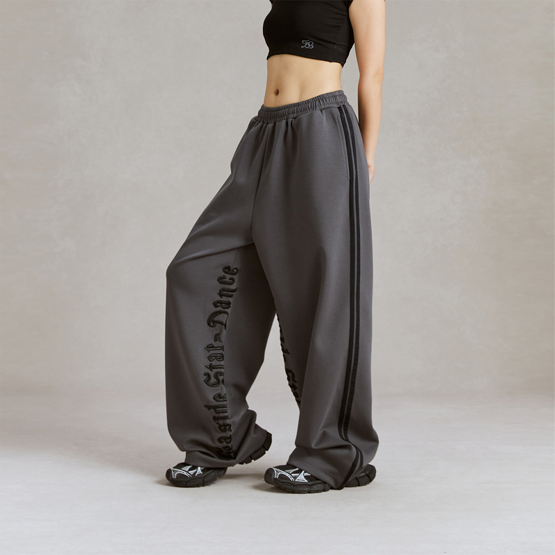 Seasidestar Street Dance Trendy Brand American Retro Webbing Casual Sports Pants Jazz Dance Pants Dance Sweatpants