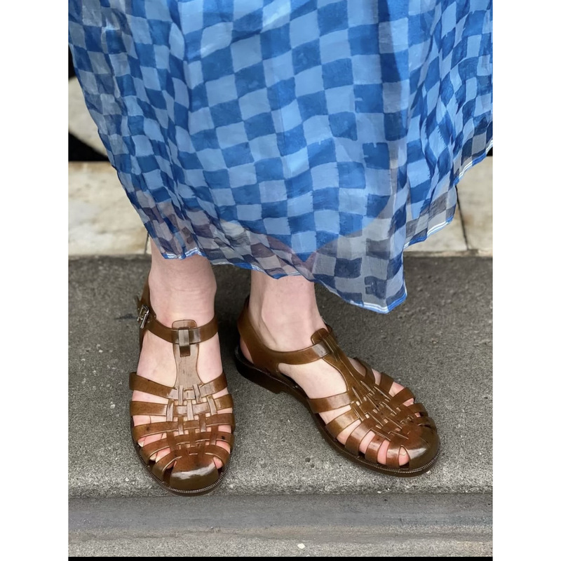 Official In-Stock Plasticana/Méduse Collaboration New Color Retro-Style Roman Hollow-Out Woven Jelly Sandals Official In-Stock Plasticana/Méduse Collaboration New Color Retro-Style Roman Hollow-Out Woven Jelly Sandals