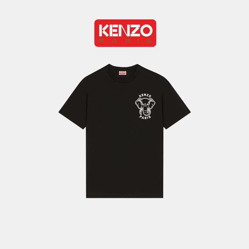 KENZO Kenzo, летняя футболка для мужчин и женщин с круглым воротом, принтом