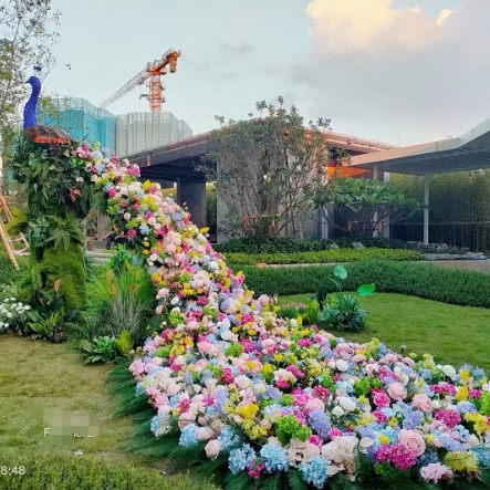 Peacock Artificial Model, Artificial Floral Art, Peacock Animal-Shaped Ornaments, Opening Ceremony Wedding Peacock Decoration, Garden Ornaments