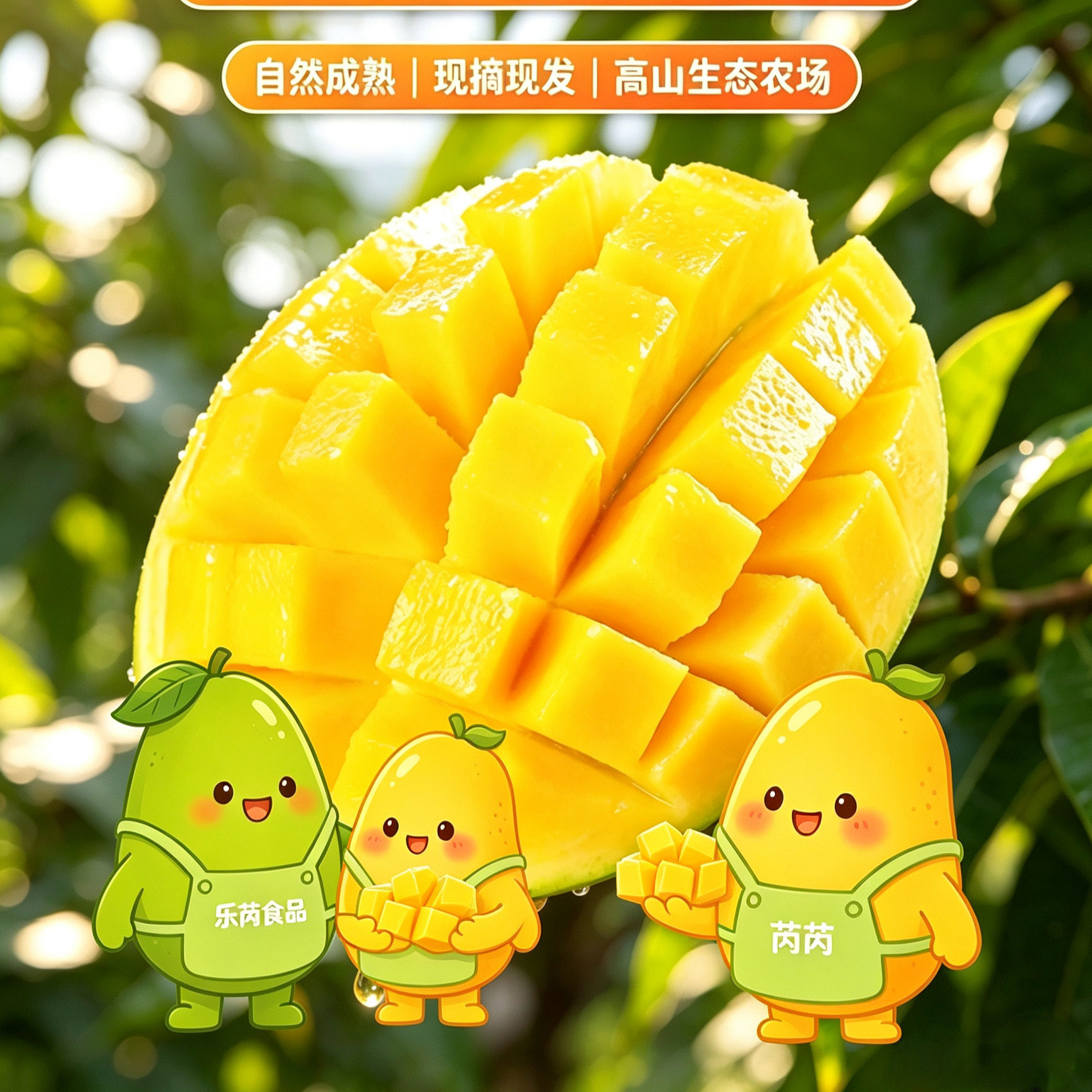 【四川攀枝花】凯特芒果现摘现发香甜多汁 原价¥33.8 券后¥18.8