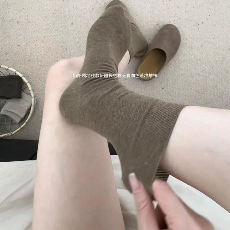 Coffee-Colored Socks! Boneless Cheese Tube Socks Are Really Super Delicate and Soft~ Simple and Stylish~ Versatile and Timeless Coffee-Colored Socks! Boneless Cheese Tube Socks Are Really Super Delicate and Soft~ Simple and Stylish~ Versatile and Timeless