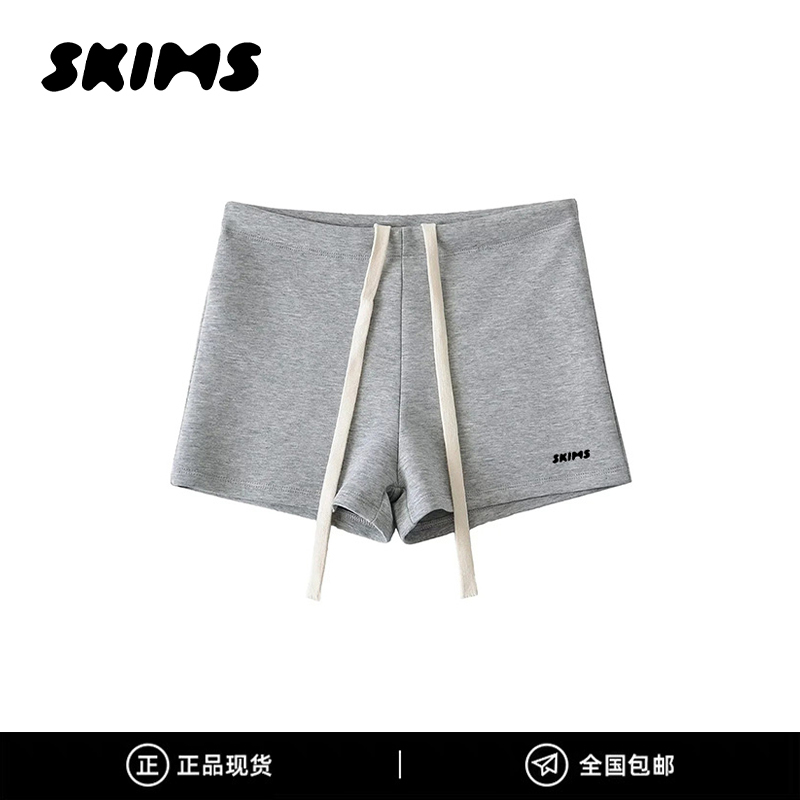 Authentic Skims Kardashian Style Drawstring Shorts for Women, High-Waisted, Slim-Fitting, Anti-Exposure Hot Pants Authentic Skims Kardashian Style Drawstring Shorts for Women, High-Waisted, Slim-Fitting, Anti-Exposure Hot Pants