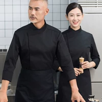 Черная юбка в складку, фартук