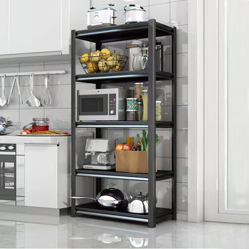 Household shelf storage rack warehouse l warehouse storage steel storage rack kitchen balcony storage rack supermarket angle steel rack