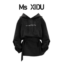 Ms XIDU hot girl sweatshirt skirt petite high-end waist dress autumn and winter skirt womens suit skirt short skirt
