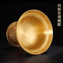 Internet celebrity water supply cup for Buddha cup water supply bowl in front of Buddha Huibao brass eight auspicious carved tantric supplies trumpet holy