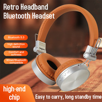 Cross-border new Bluetooth headset head-mounted super long standby life 5 3 card foldable FM noise reduction headphones