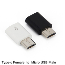 Micro USB B Male to USB Type C Female Adapter Converter Conn