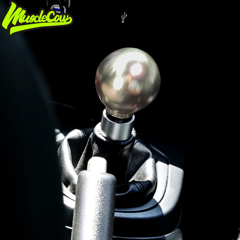 Suitable for Jdm Car Modification Gear Shift Knob, Manual Gear Shift Knob, Aluminum Alloy Gear Knob, Universal Metal Round Ball