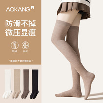 Sports socks for women in spring and autumn over-the-knee socks solid color pressure sports socks fashionable and versatile stockings