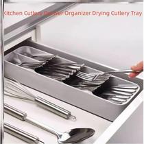 Kitchen Cutlery Drawer Organizer Drying Cutlery Tray Spoon 1