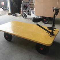 Chengde stainless steel electric trolley hand push universal wheel electric three-wheel flat trolley for pulling bricks
