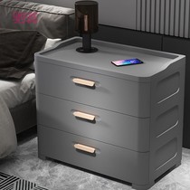 1W3 plastic storage cabinet bedside table small simple modern plastic household snacks living room restaurant storage cabinet 5