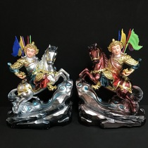 Source factory resin horse fairy riding general Huang Xiaopa Huang Xiaole living room fortune statue ornaments