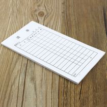 10 copies of single-part sales list. Write sales list for products. Single-part documents for ordering dishes without duplicate orders.