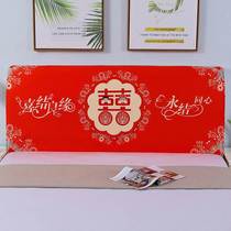 New Internet celebrity wedding bedside cover elastic red wedding princess soft foreskin bedside cover all-inclusive high-end bedside cover
