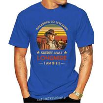 Tee Sheriff Walt Longmire I Am 9-1-1 Vintage Retro Funny Bl