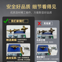 American chandelier living room lamp all-copper lamps atmospheric European-style dining room and bedroom lamps modern simple retro lamps and lanterns.